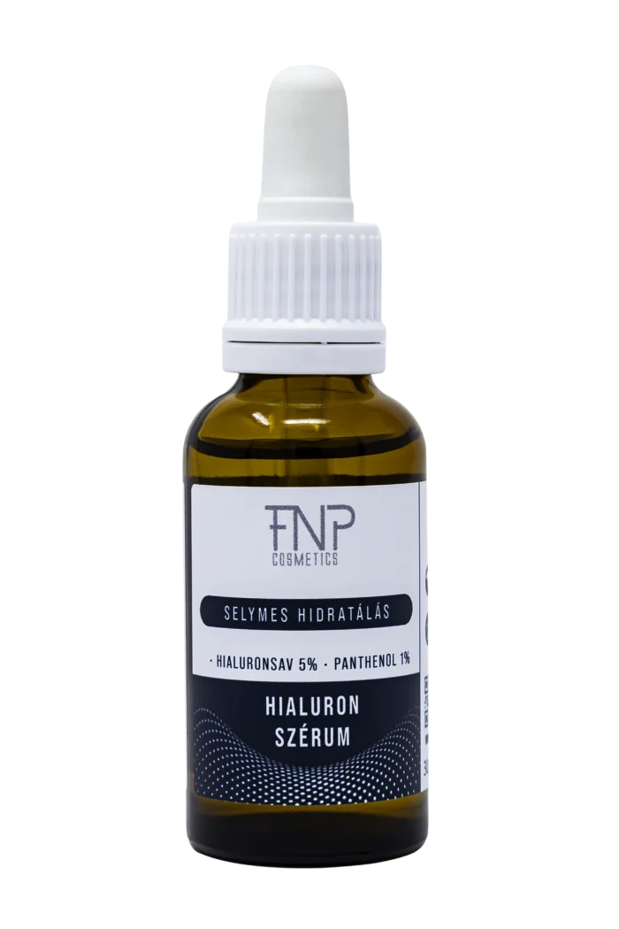 Hialuron szérum Selymes Hidratálás Szérum – 5% Hialuronsav és 1% Panthenol - 2 féle hialuronsav kombinációja | FNP Products - Image 1